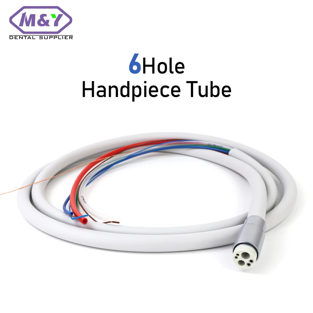 

Трубка для стоматологического наконечника с 6 отверстиями и легким высокоскоростным турбинным наконечником Шланг из оптического волокна Импортные материалы Блок стоматологического кресла