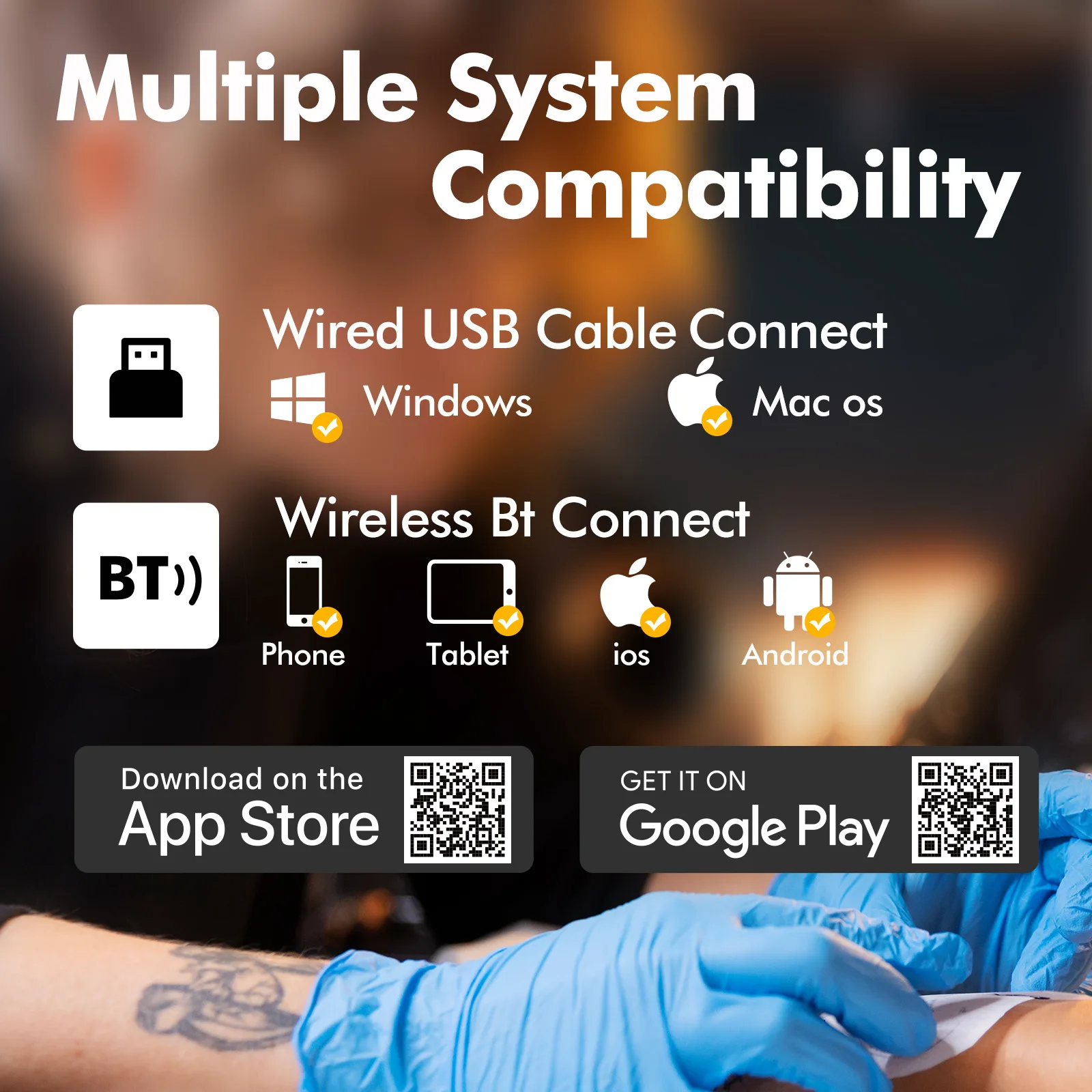 Printer Tato Bluetooth Portabel Mesin Fotokopi Transfer Stensil Pekerjaan Rumah Tanpa Tinta Catatan Memo Dokumen Kantor Printer Termal Mini A4