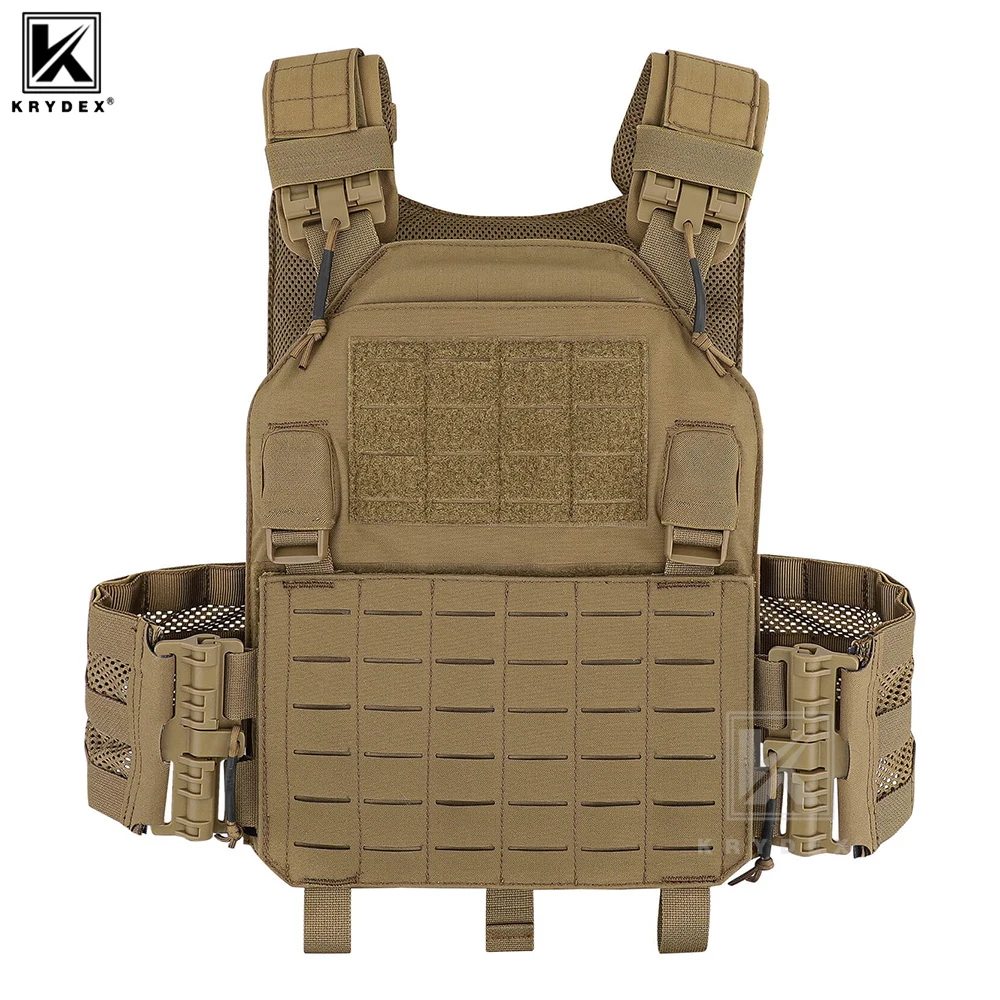 KRYDEX Tactical LAVC Laser Cut Molle Plate Carrier Body Armor Airsoft Outdoor Combat Men Vest
