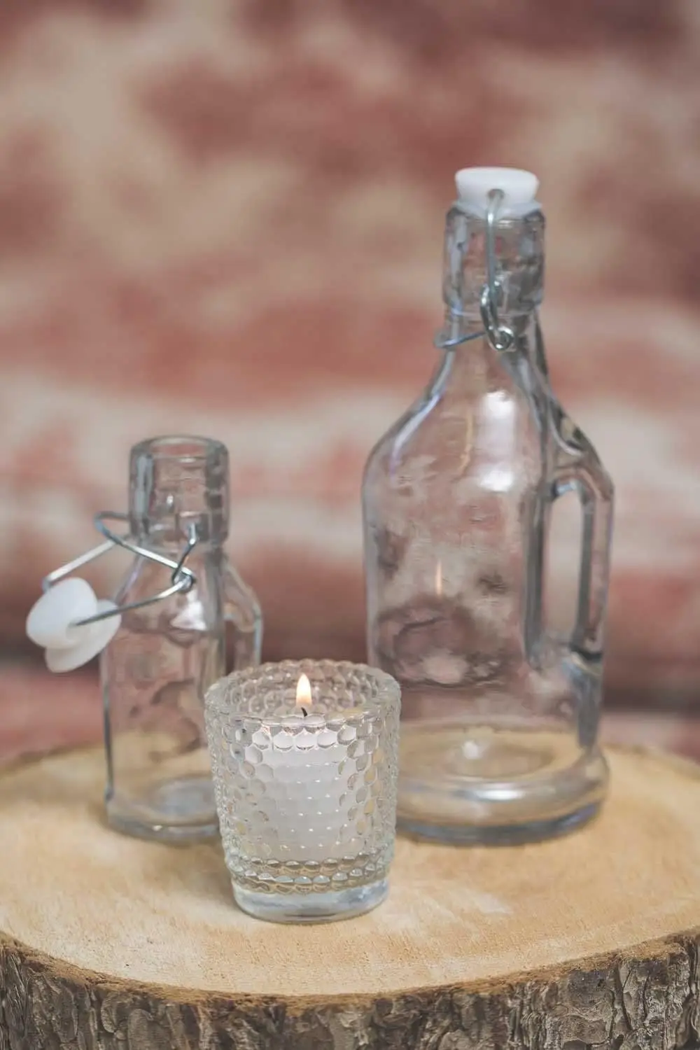 Candle Holders Hobnail Clear Set of 72 Premium Quality Glass Hobnail Detail Dotted Texture Sturdy Tapered Sham