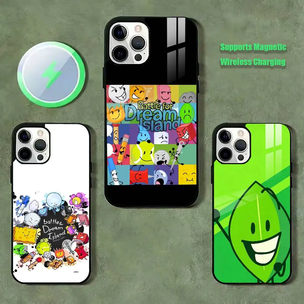 

BFDI-Battle for Dream Island Phone Case For iPhone17,16,15,14,13,12,11 Plus,Pro Compatible with magnetic wireless charging