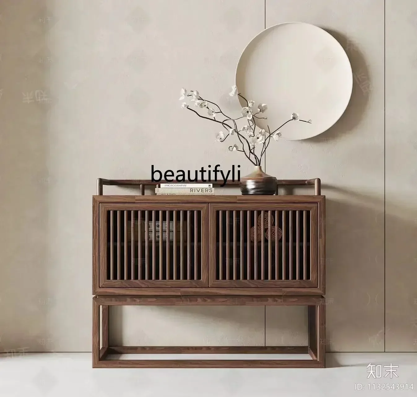 Chinese solid wood desk Zen black walnut calligraphy table Old elm study Sinology table Calligraphy and painting desk Household
