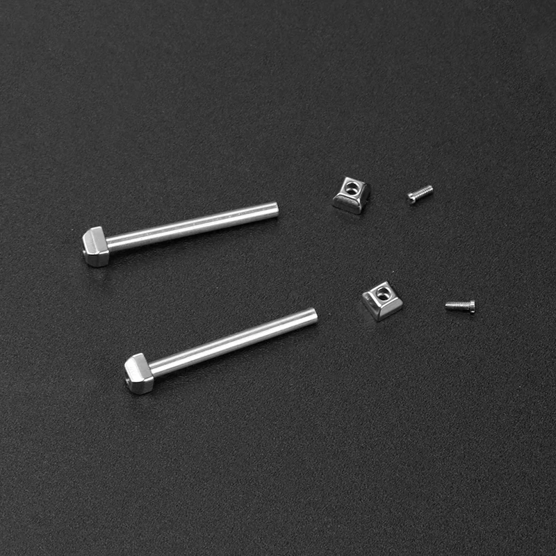 For Cartier Pasha PASHA Watch Connection Rod Stainless Steel Screw Rod Watch Band Replacement Connection Rod Ear Fixed Shaft 22m