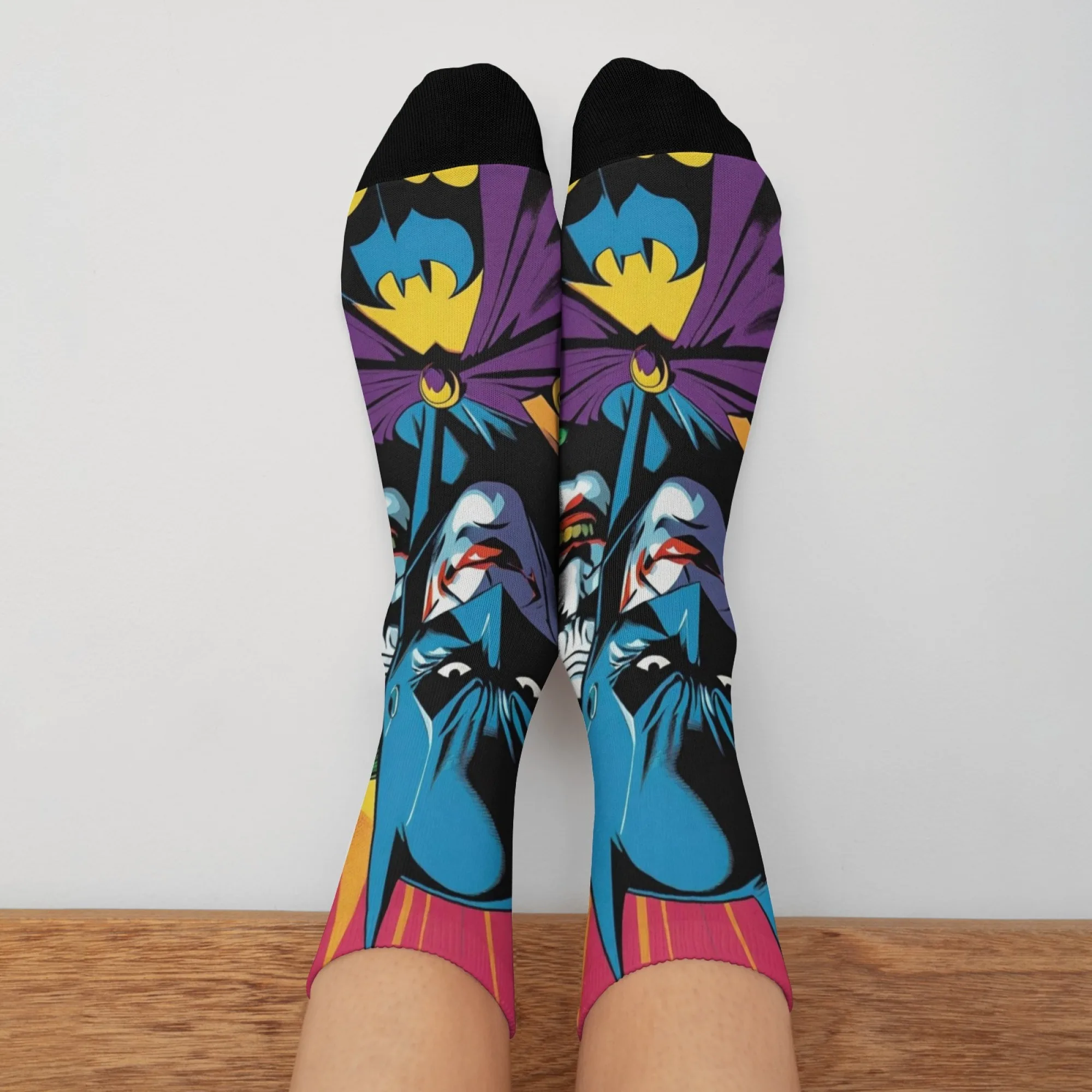 Engraçado abstrato arte criativa padrão masculino na moda meias quentes elásticas meias esportivas harajuku hip-hop festa louca meias felizes