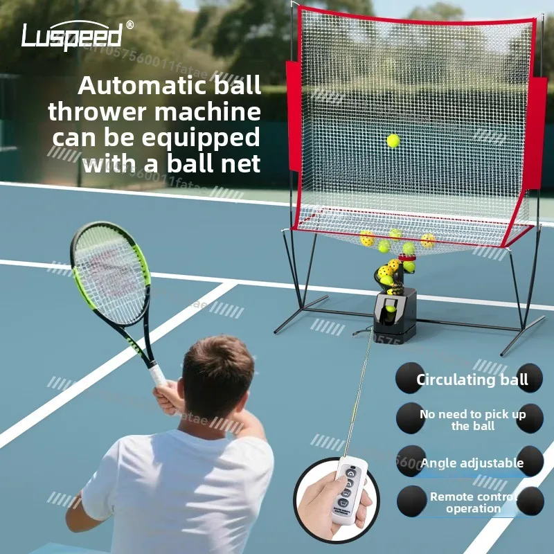 Tennis Pickleball Universal Ball Throwing Machine Remote Control Serve Machine Trainer Coach Ball Machine Single Belt Catch Net - Image 5