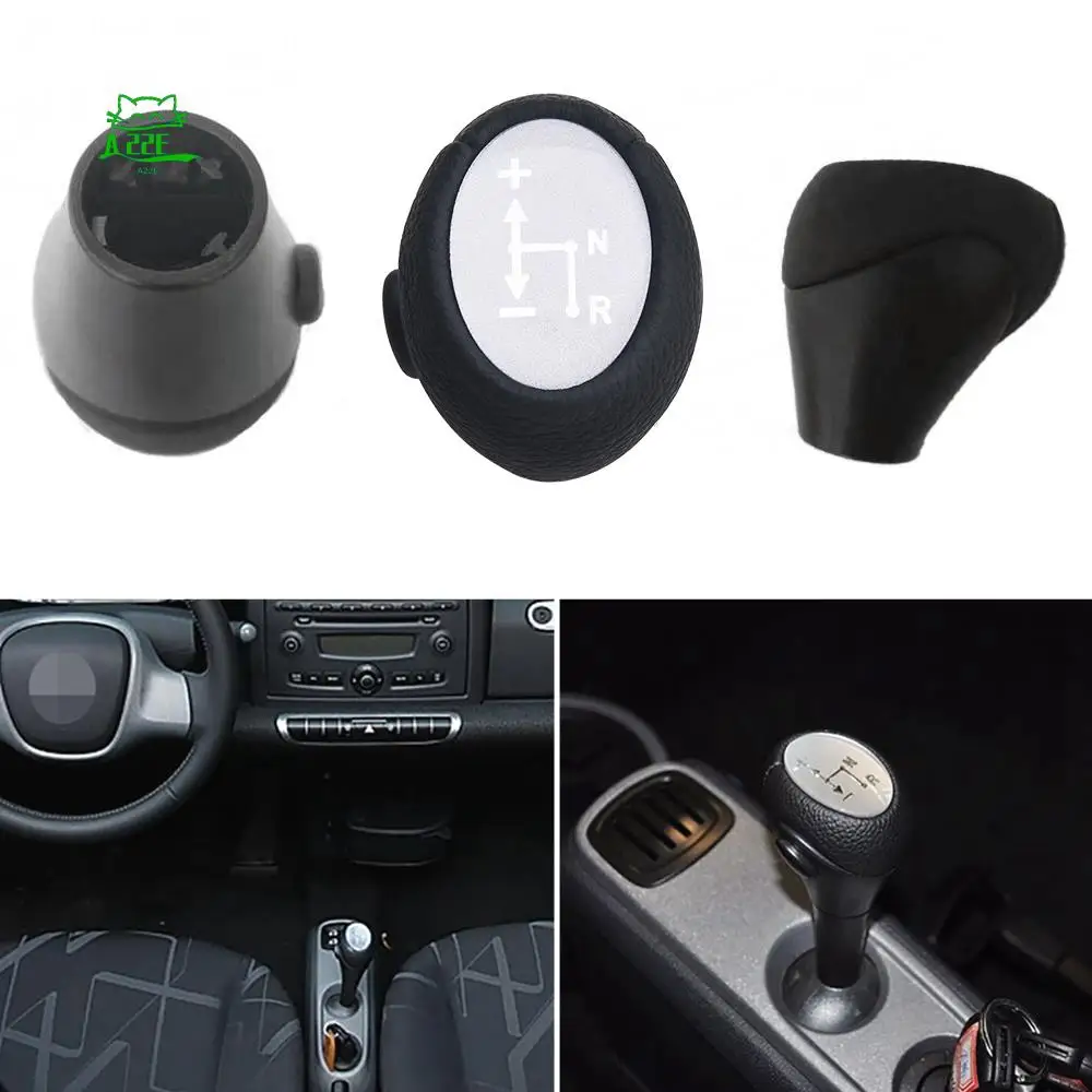 

A22E-Gear Knob Automatic Knob Silver For Smart Fortwo 450 451 1998-2014 Smart Roadster 452 2003-2006 Gear Head Case Sleeve