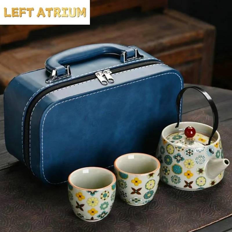 creative-travel-kung-fu-portable-ceramic-teaset-chinese-style-household-outdoor-one-pot-two-cups-handle-teapot-business-gift-box