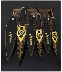 Valorant Weapon Champions 2023 Kunai Game Peripheral Metal Uncut Blade Model Ninja Agents Samurai Sword Gifts Toy for Boy