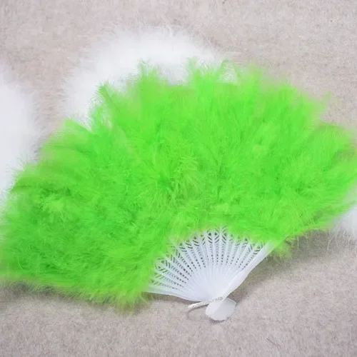 12pcs Marabou Feather Fan Vintage Style for Home Party Decor Dance Show Clothes Wedding Festival