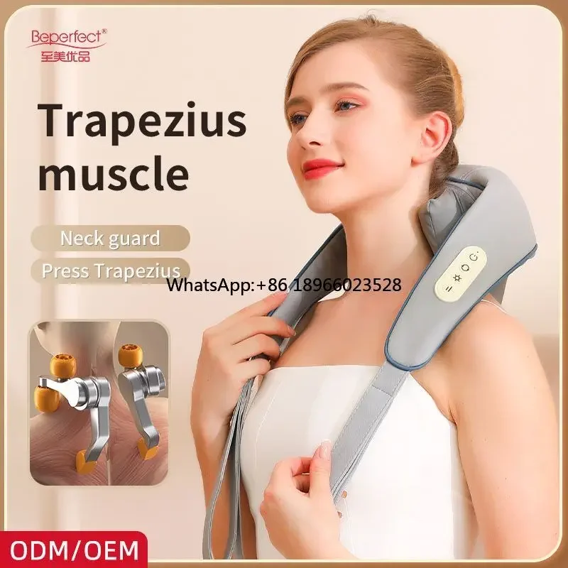 Professional neck massager kneading back shoulder and neck massager with heat back pain relief products