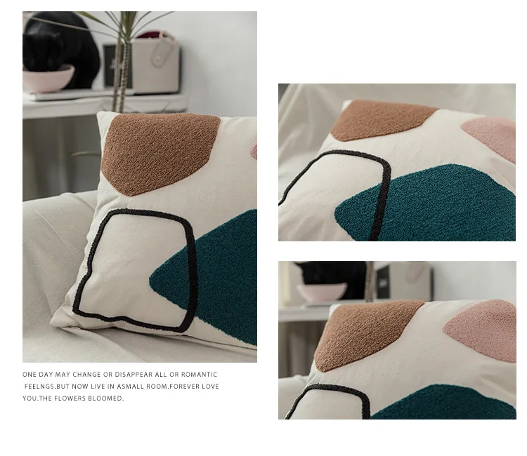 Ins Katze Kissen Dreidimensionale Stickerei Dekorative Kissenbezug Sofa Hause Und Dekoration Kissen Wohnzimmer Kissenbezug – Detail 2