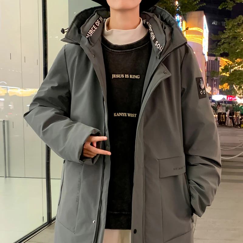 

Couple Outdoor Cycling Windproof Breathable Warm Long Down Jacket High-quality Fashionable Versatile and Cold Resistant Jacket