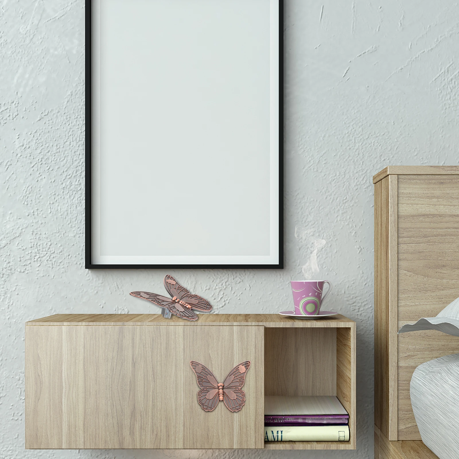 

Butterfly Handle Cabinet Pulls Replacement Knobs for Dresser Retro Door Vintage Decorative Handles Farmhouse Drawer