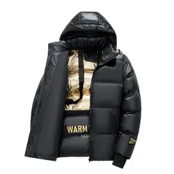 Winter jacket for Boys Girls Down Jacket Black Thickened Zipper Hooded Coat Big Childrens Kids Jacket