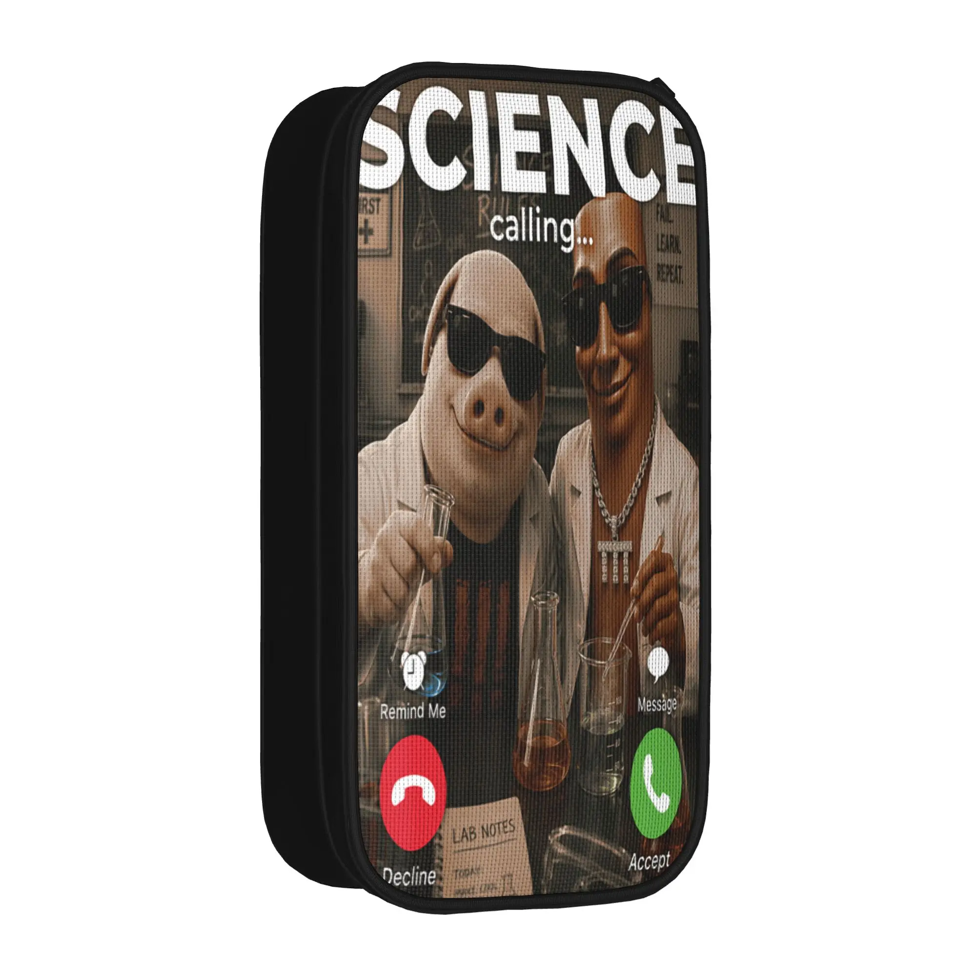 Pencil Case Lab Experiment Bros Tung Sahur John Pork Science Lab Meme Pencil Bag School Pencil Cases Boy Stationery Organizer
