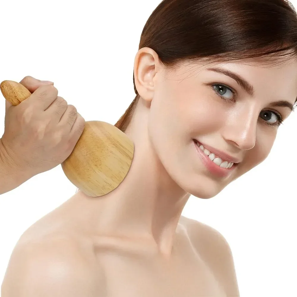 Wood Therapy Massage Tools, Anti Celulite Roller Stick, Gua Sha Board, Massage Cup for Body Muscle Tension Relief