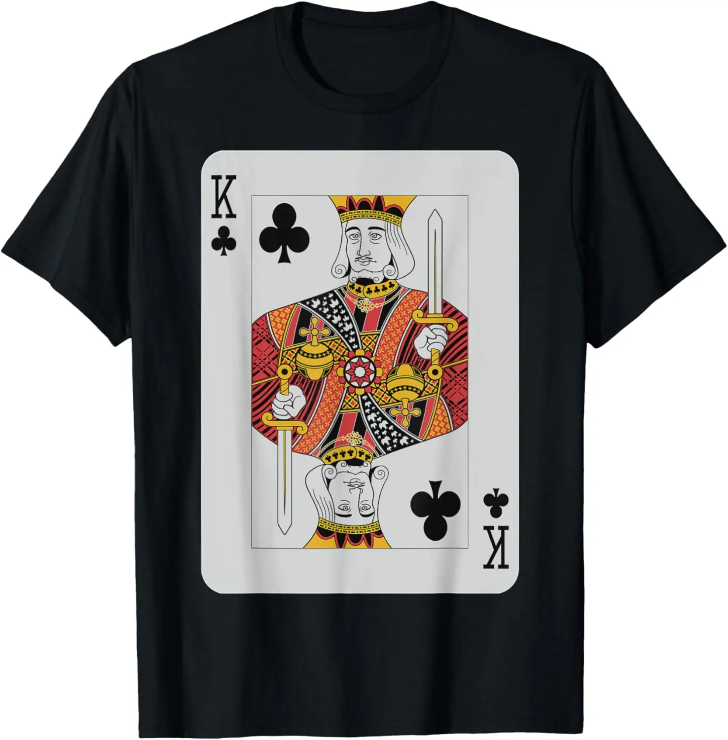 

King of Clubs T-Shirt Pro Poker Luck Player Winner Costume