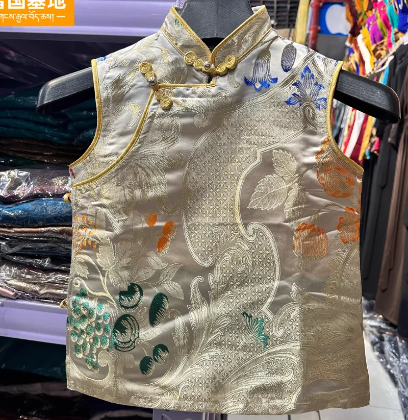 Chaleco tibetano chino Xizang masculino y femenino