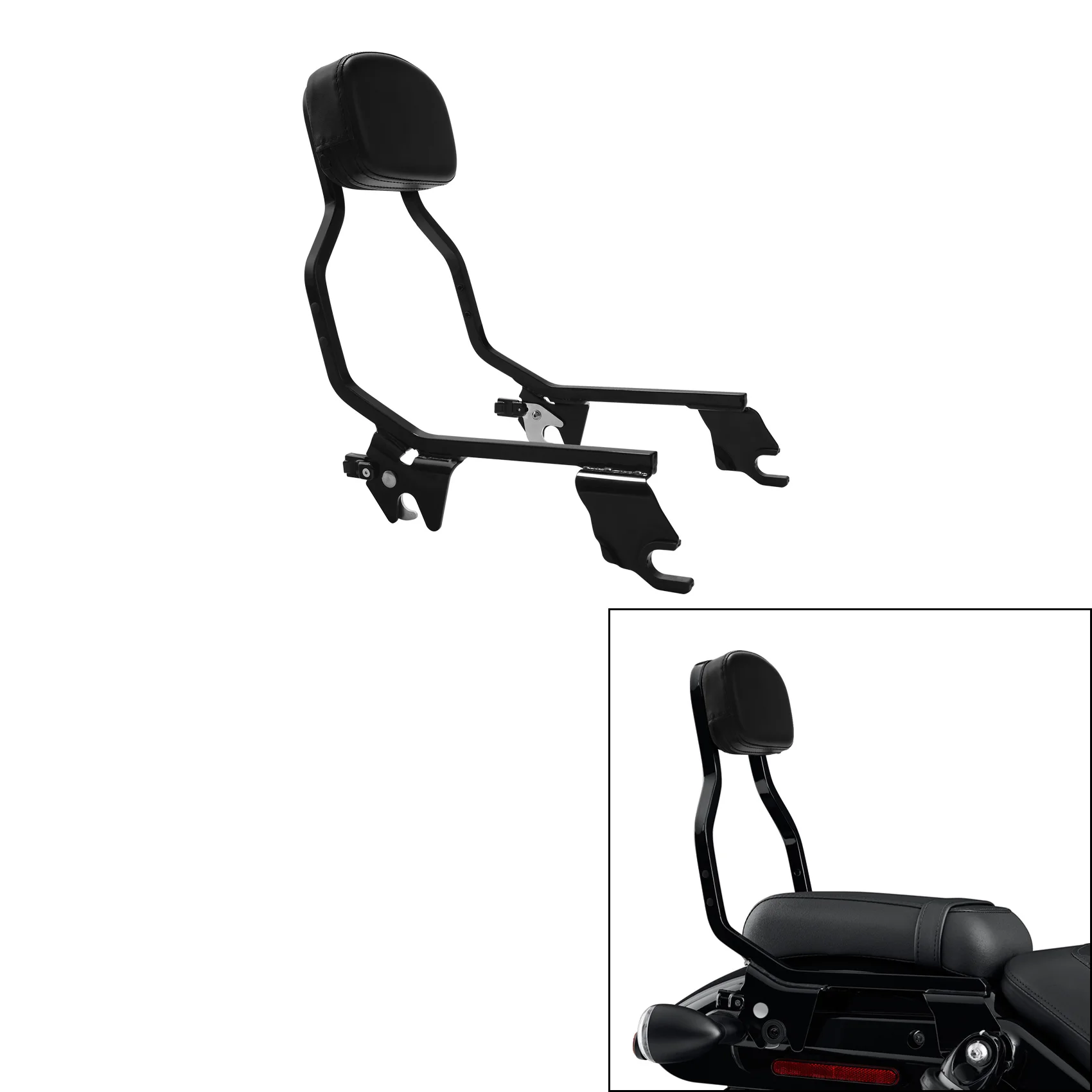 Backrest Sissy Bar Pad Docking Kit Fit For Harley Nightster RH975 2022-2023 Nightster Special RH975S 2023 Motorcycle view 2