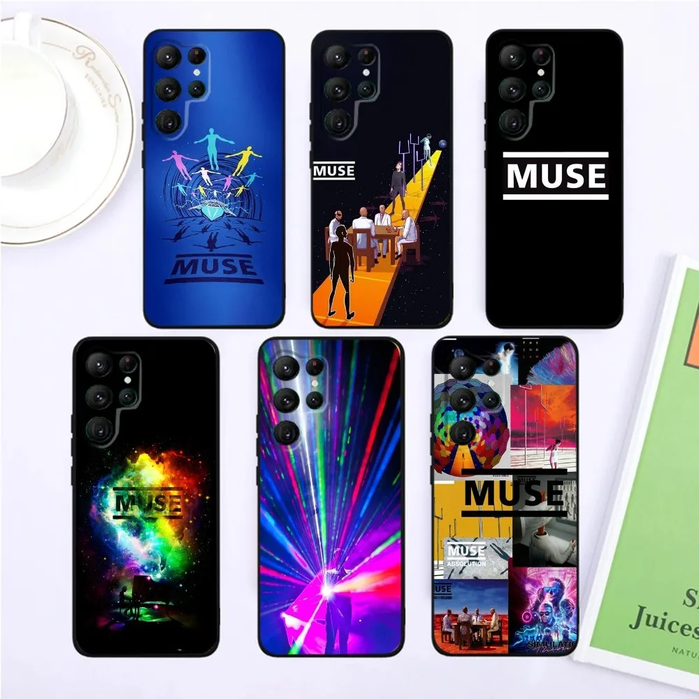 

Band M-Muse Phone Case For SamsungS24,S23,S22,S21,Ultra Pro S10,S30Plus,S9,20lite Black Cover