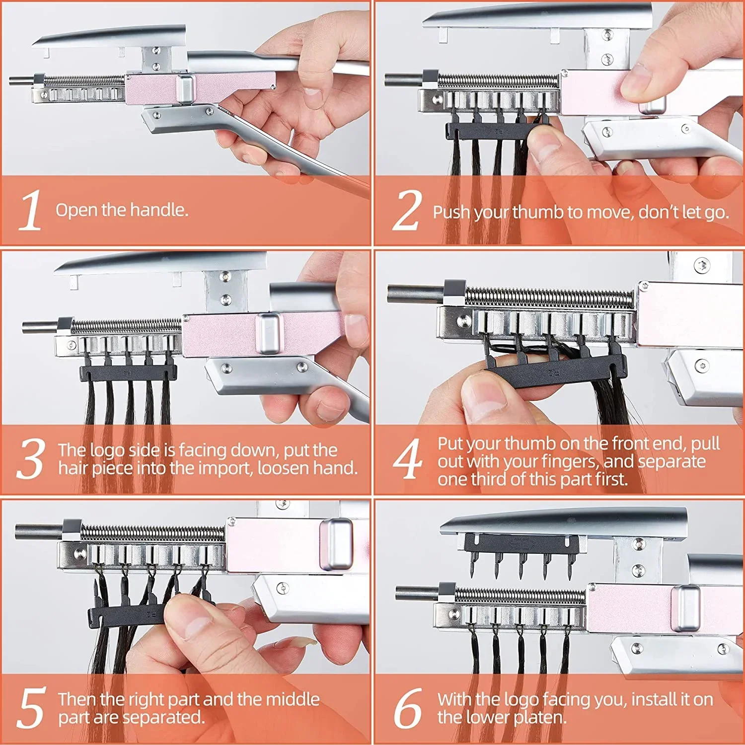 6D Hair Extension Machine Connector Hair Remove Plier Kit 2nd