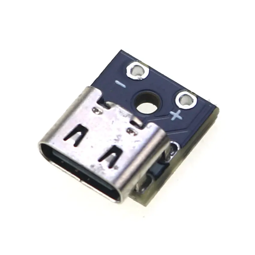 Cltgxdd 1pcs Type-C Female Base Fixed Plate Adapter Test Board Type C USB 3.1 Female Socket 6pin 6P Power Connector