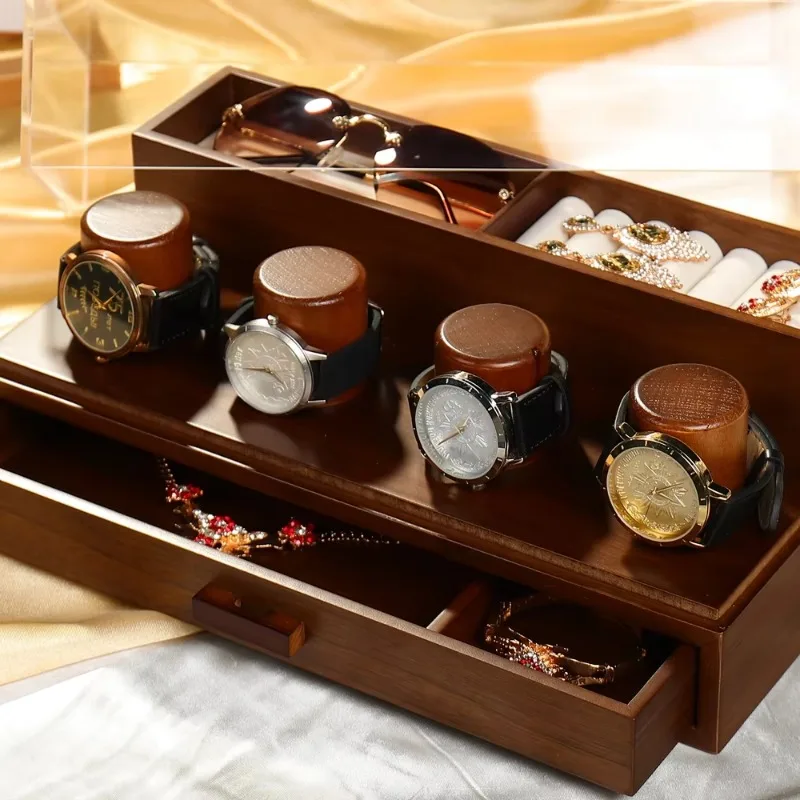 presentoir-de-montre-artisan-fait-a-la-main-en-noyer-design-de-luxe-pour-4-montres-compatible-mdf-et-cuir