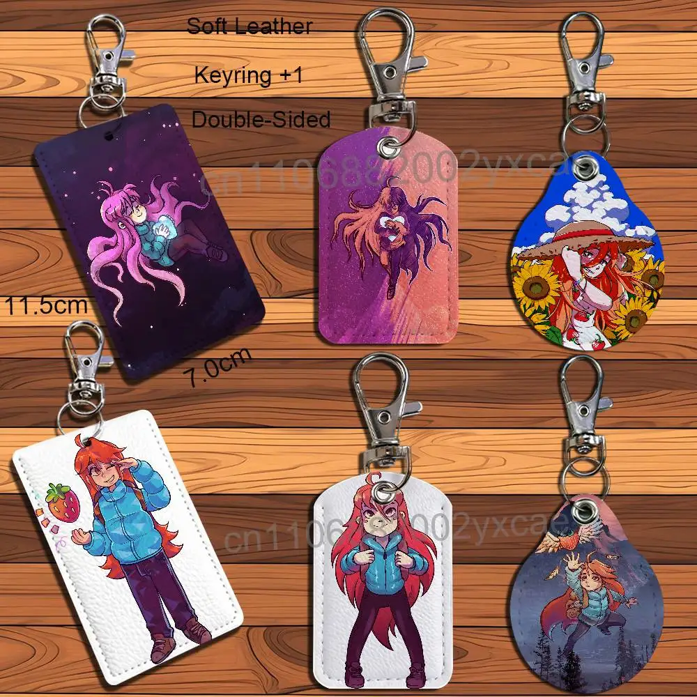 

game Celeste Mountain Celeste Card Holder Keychain Key Ring Door Lock Access Protective Case For Security Gift