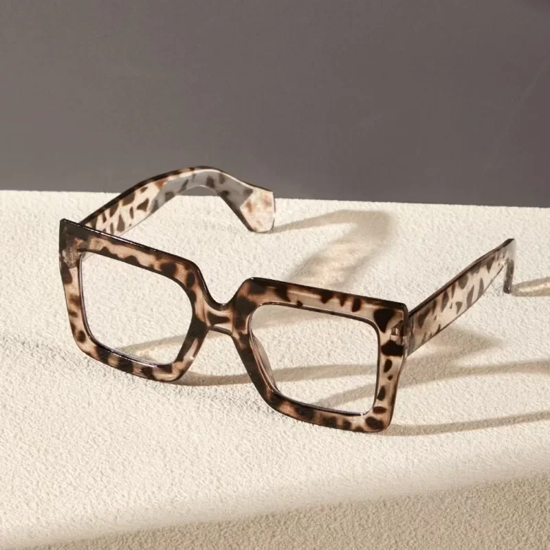 Retro Large Square Glasses Frame Anti Blue Light Computer Reading Eyewear For Men And Women Radiation Protection Eyeglasses