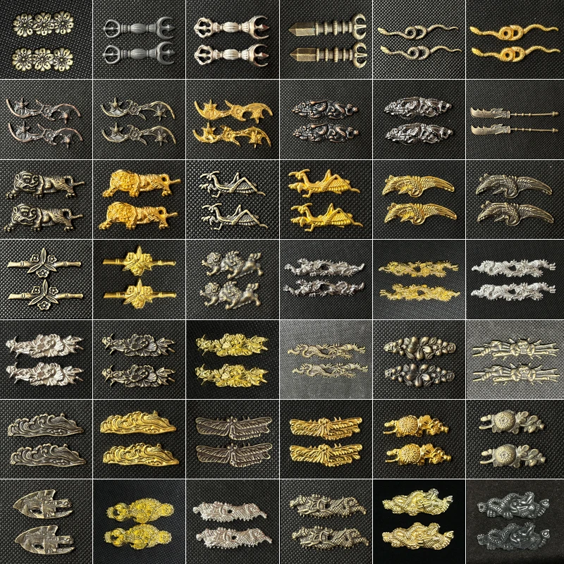 Bonita aleación de Metal Menuki de cobre, accesorios de espada samurái japonesa para Katana, Wakizashi, Tanto, accesorio de espadas personalizado hecho a mano