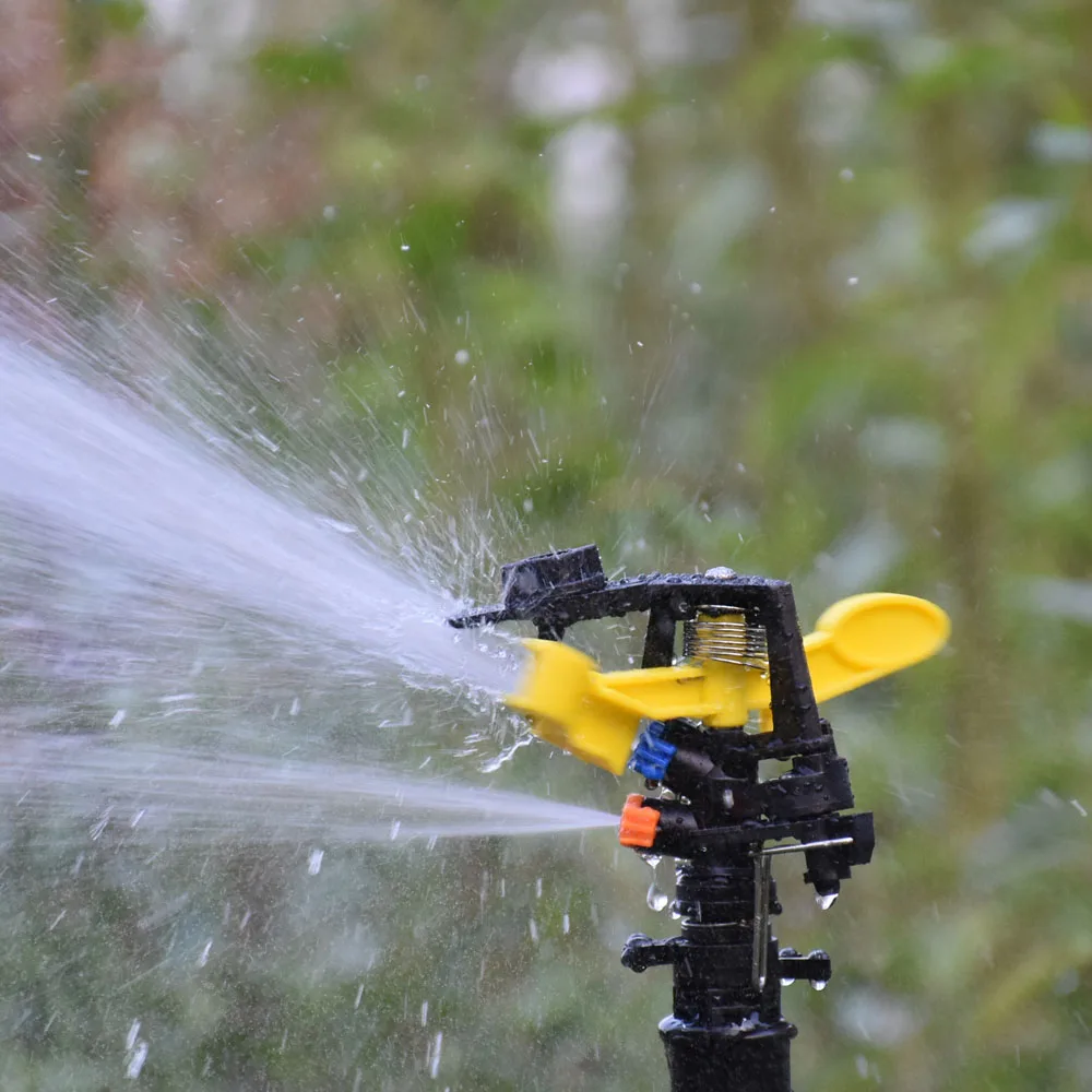 360 Degree Rotating Jet Sprinklers Rocker Nozzles Support Adjustable Garden Lawn Farm Sprinklers For Watering & Irrigation