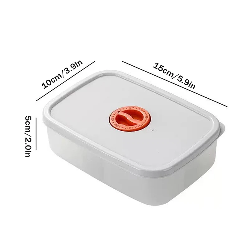 صناديق تخزين طعام الثلاجة للحوم والفواكه الطازجة، أدوات تخزين المطبخ الأساسية المحمولة المعبأة تحتوي على الطعام #6