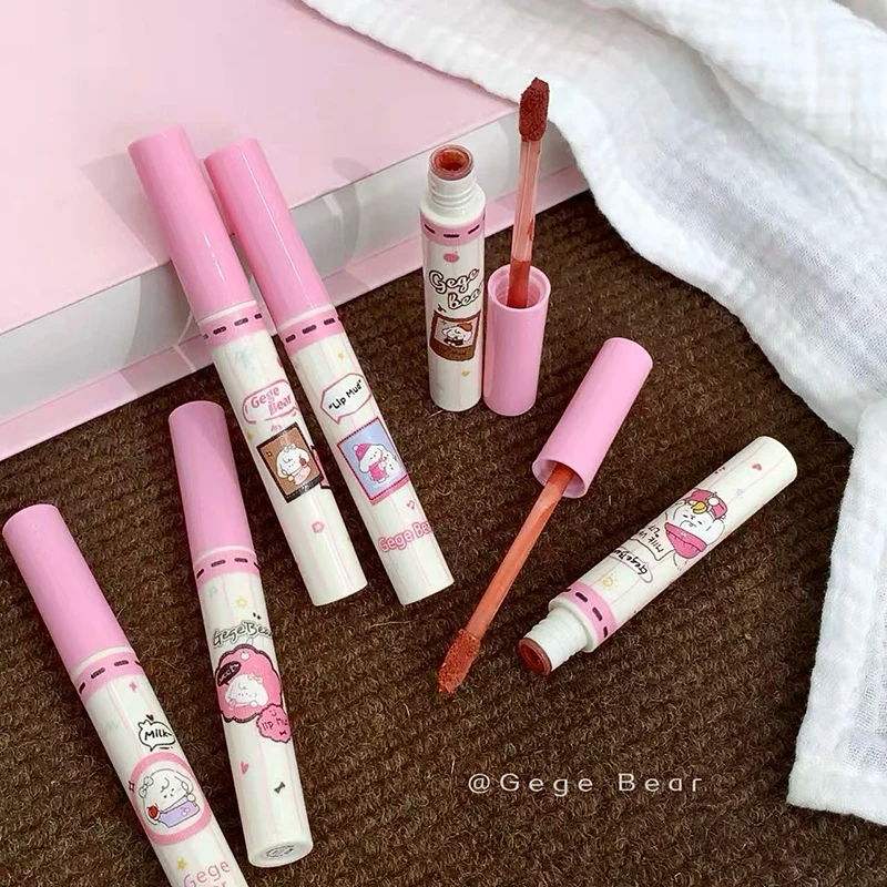 6-piece Velvet Lip Tint Set, Matte and Glossy Finish, Does Not Stick To The Cup, Does Not Dry Out, A Great Gift for Others