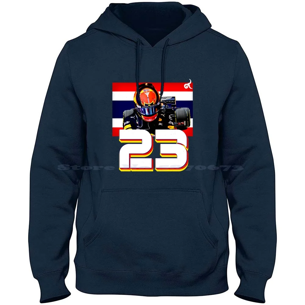 Superstar Alex Albon Alexander #23 Albono Moto Racer Fan Art Gift 100% Cotton Hoodie Alex Albon 2019 2020 Motosport