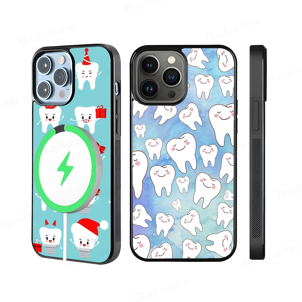 

The Dentist Tooth Phone Case Magnetic Case For IPhone 16 14 13 12 11 15 Pro Max Plus For Magsafe Wireless Charge Cover