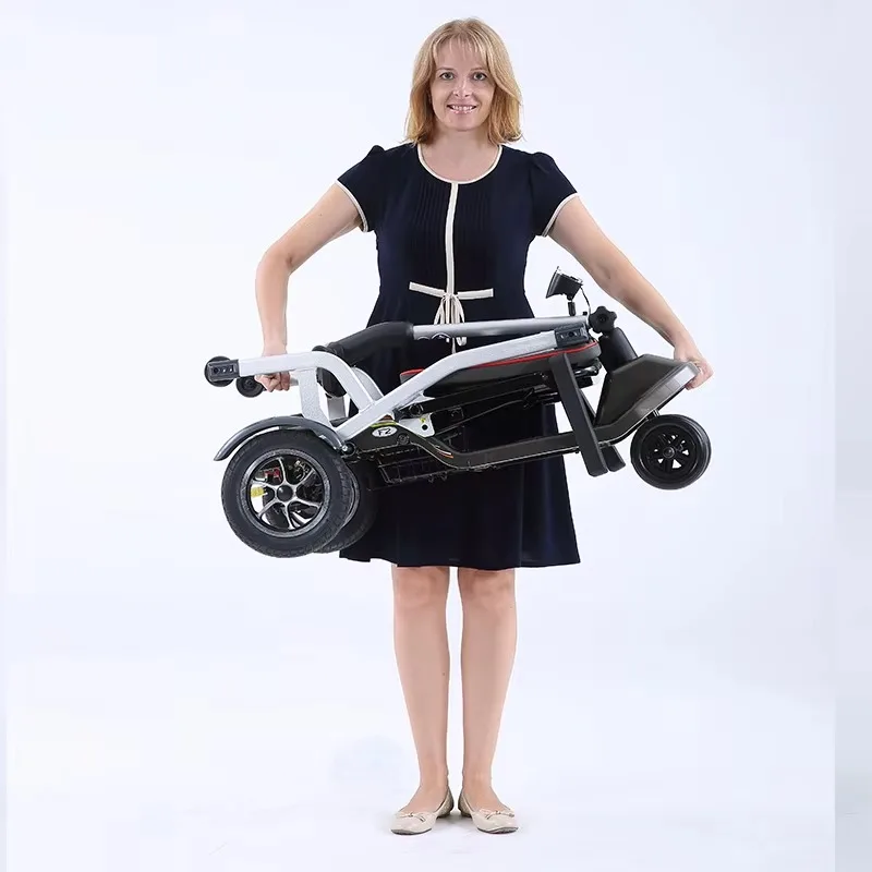 Luxury four-wheel all-terrain off-road folding electric scooter
