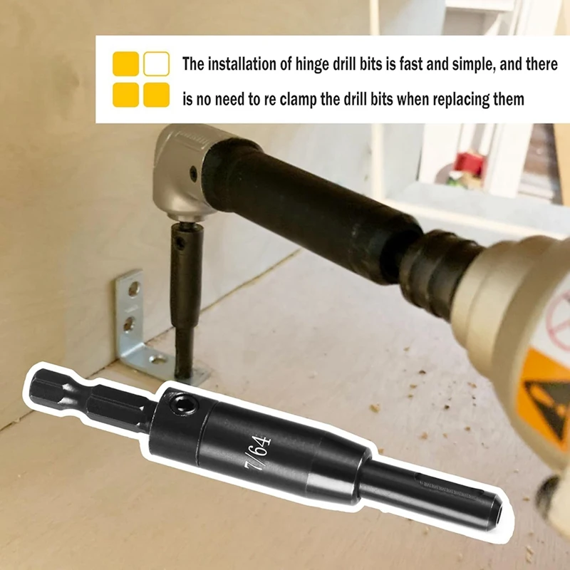 Broca autocentrante para 3/32 pulgadas, 7/64 pulgadas, 1/8 pulgadas con portabrocas para encontrar brocas centrales