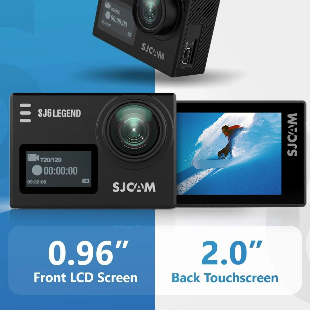 SJCAM SJ6 Legend Action กล้อง 4K Wifi 30M กันน้ํา Ultra HD 2 "นิ้วหน้าจอสัมผัส Notavek 96660 กีฬา DV