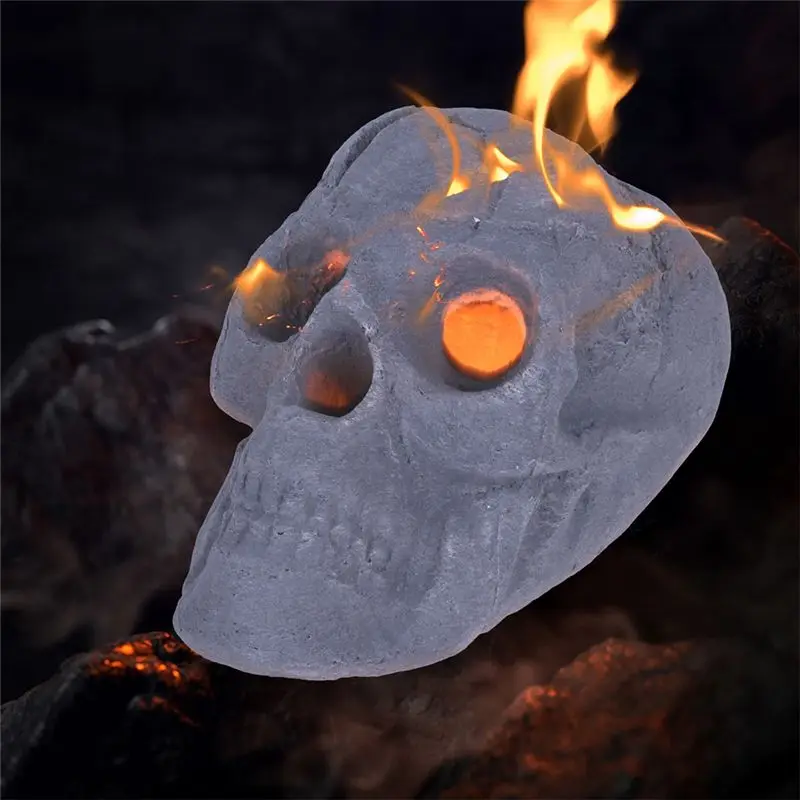 Portable Fire Pit Tabletop Fireplace Isopropyl Alcohols Ethanol Concrete Bowl Pot Halloween Birthday Valentine's Day-A50M