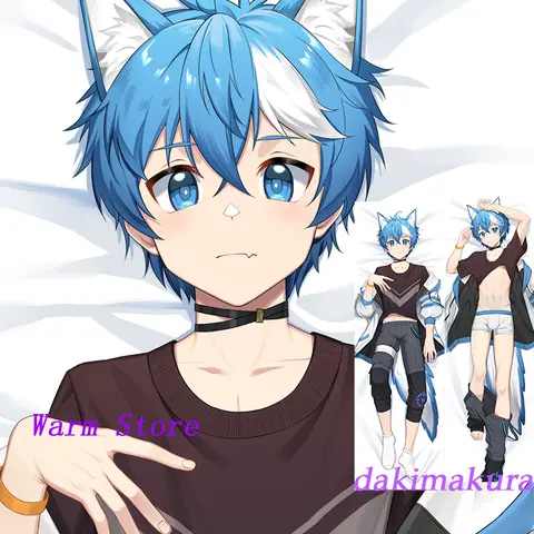 Dakimakura Anime Shota Boy Dubbelzijdig Print Levensgrote Lichaamskussen