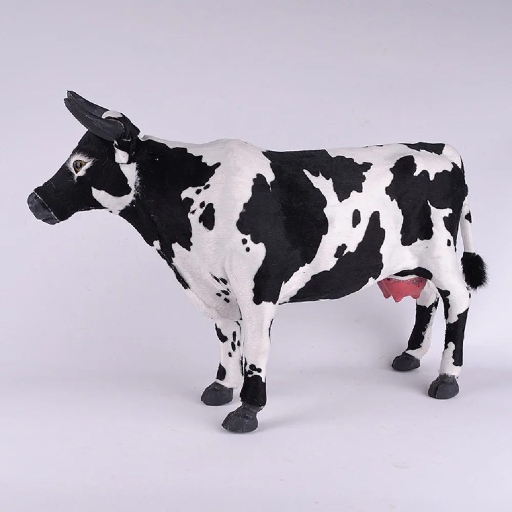 big simulation cow toy polyethylene & furs large cow model gift about 53x30cm 1592