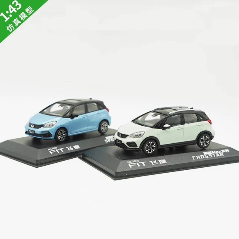 Diecast 1/43 Scale Honda FIT 4th Generation Simulation Alloy Car Model Collection Souvenir Display Ornaments Vehicle Toy