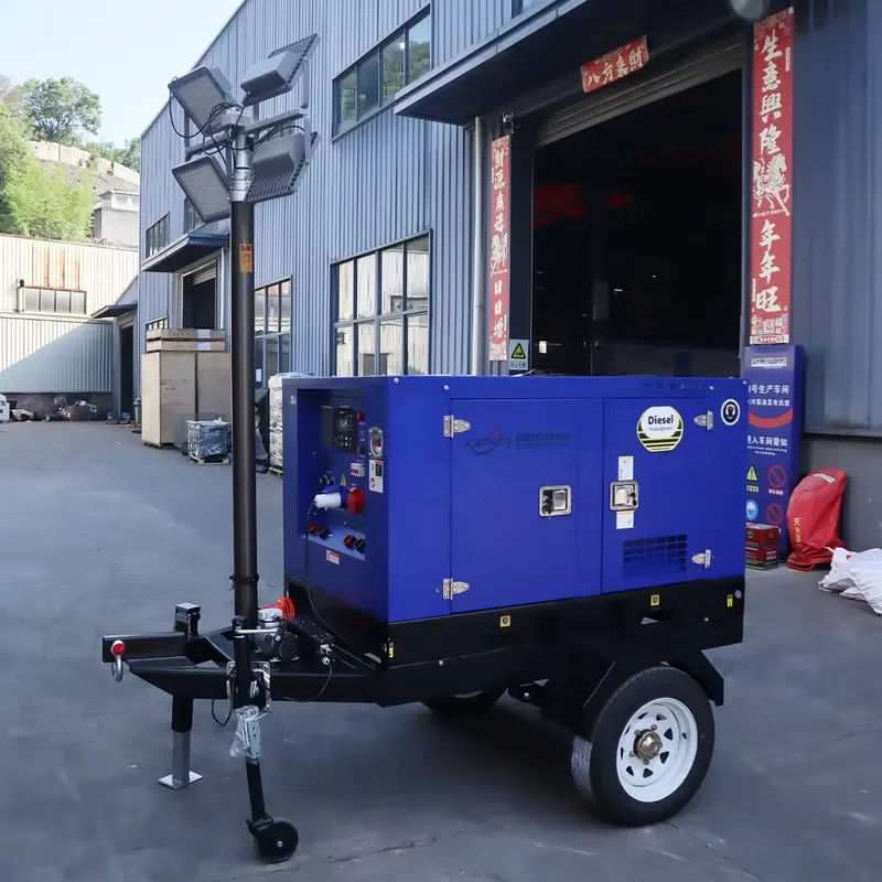 20/25/30/35/40/50/60kw Soundproof Silent Welder Generator Set With Light Tower 100/125/150/200/300kw Generador
