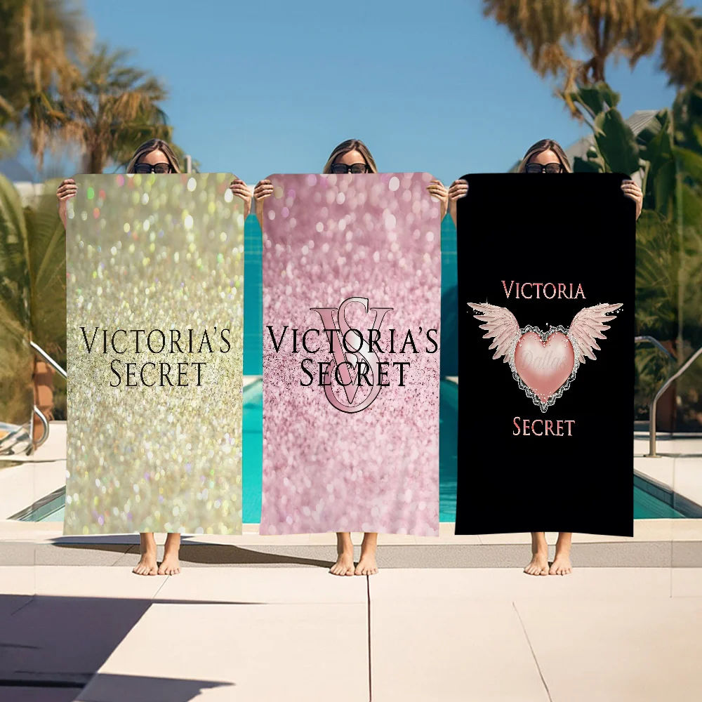 V-Victorias-Fashion-S-Secret Beach Towel Cartoon Cute Summer Kids Large Bath Pool Beach Towel Microfiber Absorbent for Swimming