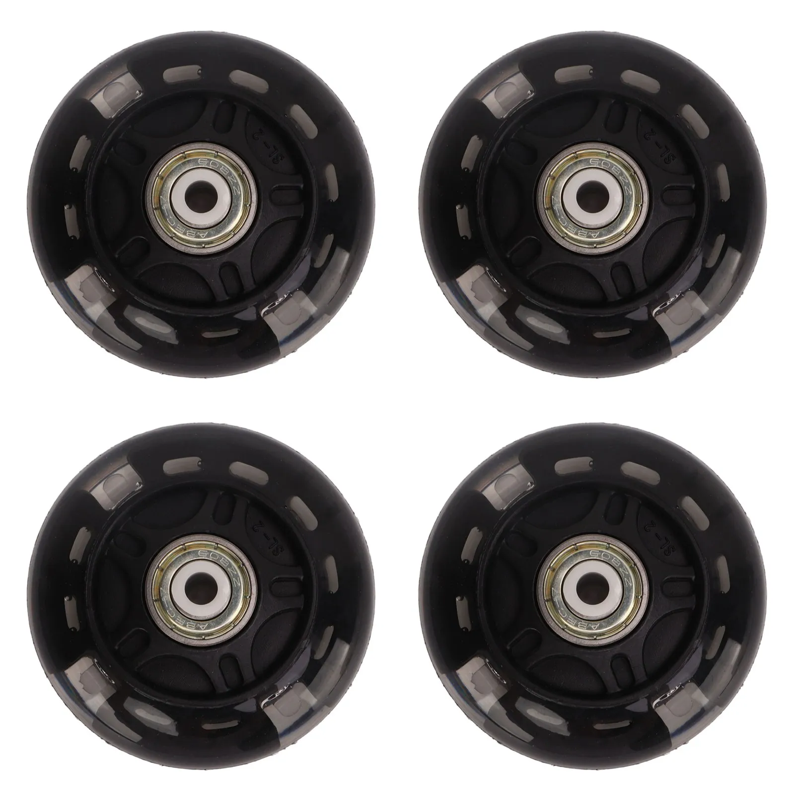 Inline Skate Wheels, 4 PCS Inline Skate Flash Wheel Roller Skate PU Wheels Replacement Skate Wheels 69mm