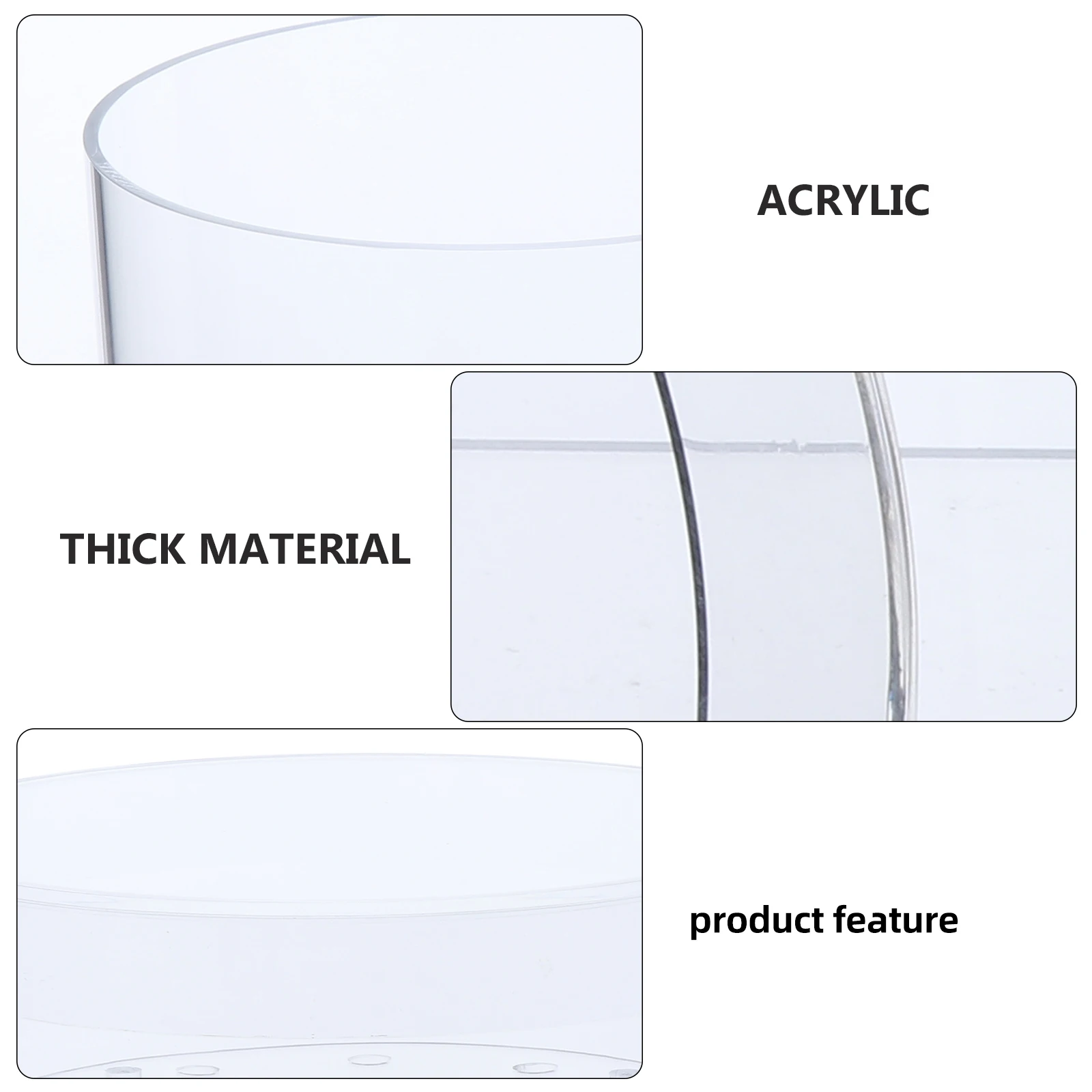 

Acrylic Flower Transparent Gift Box for Flowers Decorative Storage Container Empty Display Packaging Box for Wedding