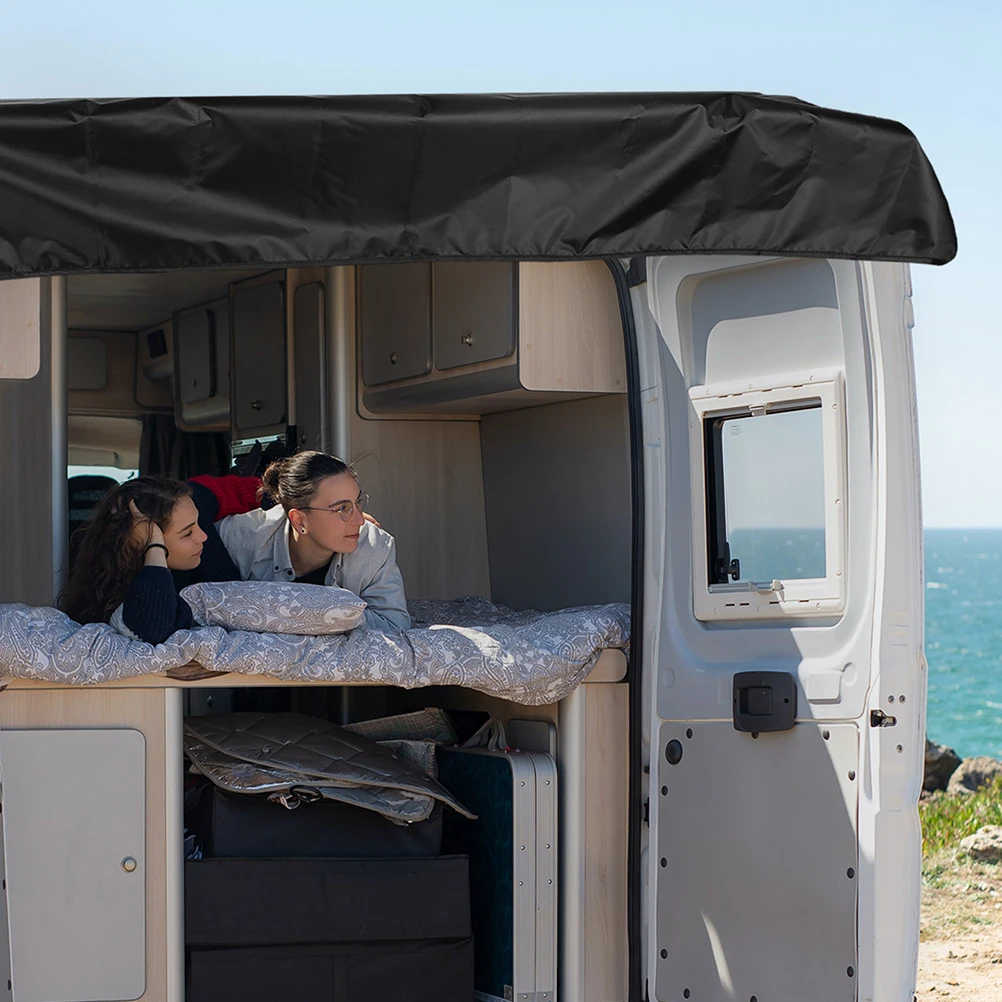 

Camper Tailgate Sunshade Cover 69.1X44.8Inch Heavy Duty Oxford Cloth Waterproof Rv Door Window Shade For Small Rvs Truck Rear