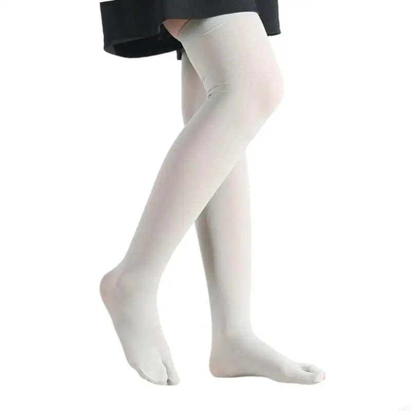 Vớ nữ kiểu dáng truyền thống Nhật Bản co giãn xẻ ngón thông thường trên đầu gối 6XDA