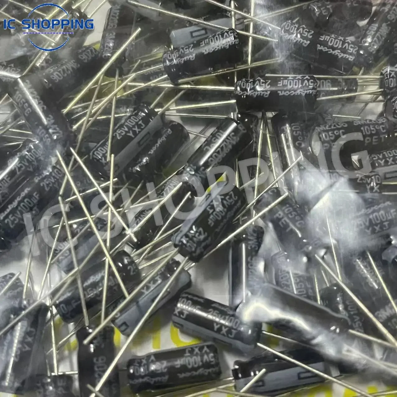 200PCS Rubycon Aluminum Electrolytic Capacitors 10V 16V 25V 35V 50V 63V 100V 250V 400V 450V 100UF