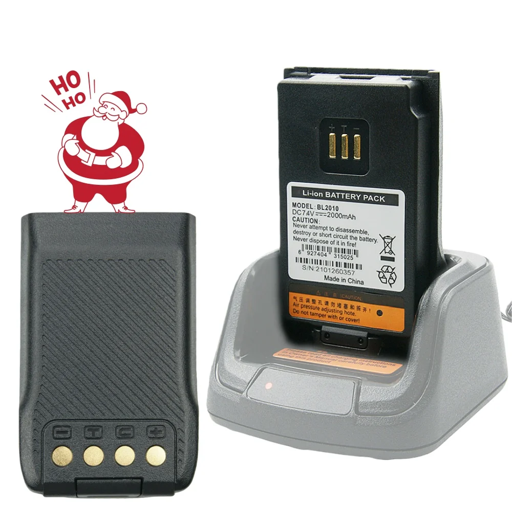 Batería de iones de litio de repuesto BL2010 de 2000mAh para Radios bidireccionales Hytera PD600 PD500 PD530 PD580 PD560 PD680 TD500 BL2020 BL1504